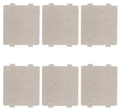 Mikrowellen-Mica-Platte 118×99 mm, 6 Stück, Wellenleiter-Abdeckung