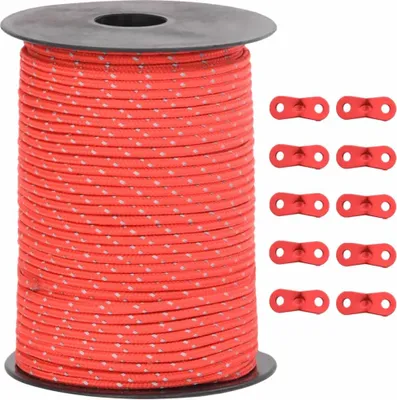Immagine prodotto di vidaXL Corda per tenda riflettente con tendicorda 50 m 3 mm