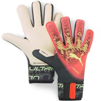 Produktbild von PUMA Ultra Grip 1 Hybrid Torwarthandschuhe fiery coral/fizzy light 10