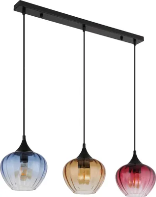 Produktbild von Globo Lighting Hängeleuchte Metall schwarz matt, 3x E27