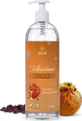 Produktbild von Vibratissimo Play Gel Bratapfel 1000 ml | Gleitmittel mit Bratapfel Duft | Lubricant Gel Für Silikon Toys & Latexkondome geeignet