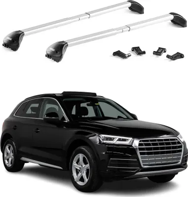 Image de Barres de toit transversales pour Audi Q5 Sportback FYT 2021-25 Alu Gris 2x ABE