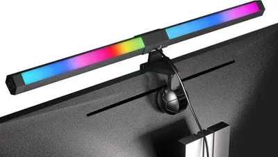 Obrázek produktu pro Kancelářská lampa s RGB podsvícením, s regulací jasu, USB, LED, s ochranou proti záření