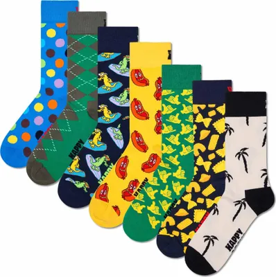 Produktbild von Happy Socks 7er Pack Uni Socken - Geschenkbox, gemischte Farben 7 Days 3 36-40