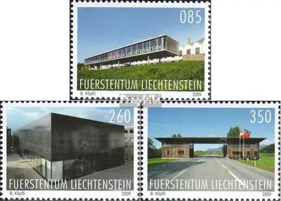 Produktbild von Briefmarken Liechtenstein 2009 Mi 1533-1535 (kompl.Ausg.) gestempelt Gebäude
