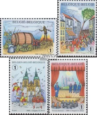 Produktbild von Briefmarken Belgien 2008 Mi 3847-3850 (kompl.Ausg.) postfrisch Hopfenteufelfest