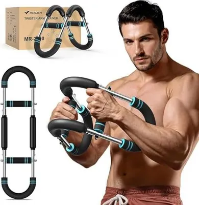 Produktbild von Power Twister mit 3 Widerstand, Brusttrainer Herren 27-50KG, Verstellbares Twister Armtrainer für Krafttraining Homegym, für Arme