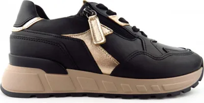 Produktbild von Gabor Comfort Damen sportlicher Schnürer in Schwarz, Größe 5.5