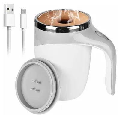 Produktbild von Elektrischer 380-ml-Kaffeebecher mit drehbarem Magneten, Edelstahl