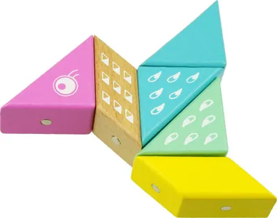 Image de Puzzle origami en bois avec blocs magnétiques KOLIBER