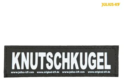 Produktbild von Julius-K9 KNUTSCHKUGEL, PET-Kabelstrang mit Klettaufsatz, Hund, Schwarz, Weiß, IDC®Longwalk Y-Geschirr Alle Größen IDC® Powergeschirr® Baby 1, Baby 2, Mini-Mini, Mini, 0..., 110 mm, 30 mm