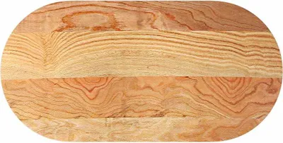 Image de Dessus de table 120x60x2 cm bois de chêne massif ovale