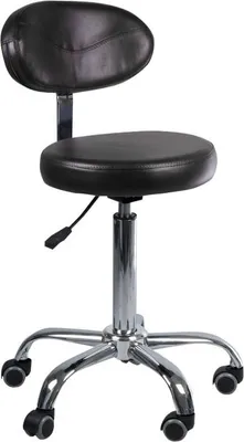Productafbeelding van Cosmetische stoel met rugleuning, model BD-9934, zwart