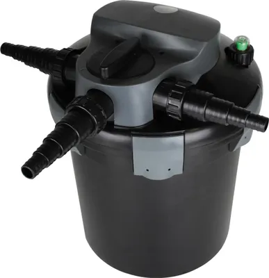 Produktbild von Teichfilter KEV06000 Druckfilter mit 9W UV-Einheit und Rückspül-System | Teichddruckfilter | Teichfilter mit UV Lampe | Filteranlage | Gartenteichfilter