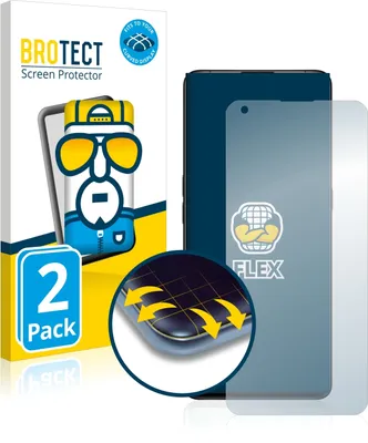 Produktbild von 2x BROTECT Fullscreen Schutzfolie für Oppo Find X2 Pro Displayschutz Folie Fullcover Klar Transparent