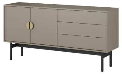 Immagine prodotto di Selsey Stoon II - Mobile TV a basso profilo con 2 ante e 3 cassetti, colore grigio pietra, 154 cm