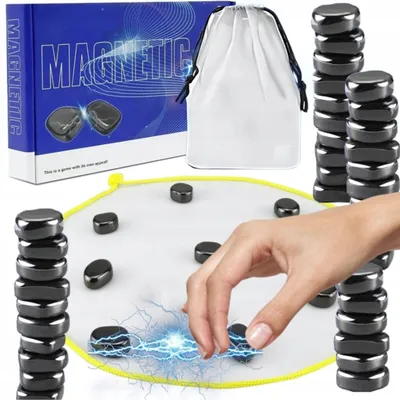 Produktbild von Magnetisches Strategiespiel mit 60 Kugeln – Spannendes Lernspiel für Kinder & Erwachsene – Fördert Konzentration & Feinmotorik