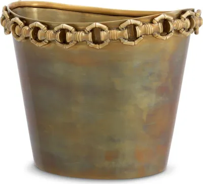 Produktbild von Casa Padrino Luxus Weinkühler Vintage Messing H. 21 cm - Champagnerkühler - Hotel Accessoires