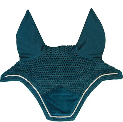 Produktbild von Kentucky Horsewear Fliegenmütze Wellington Velvet Smaragd Cob
