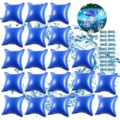 Produktbild von Hengda 20pcs Poolkissen Pool Winter Luftkissen 122 x 122 x 60 cm, Pool Polster, Luftkissen, Winterkissen für Abdeckplanen Poolabdeckung Winter Überwinterung