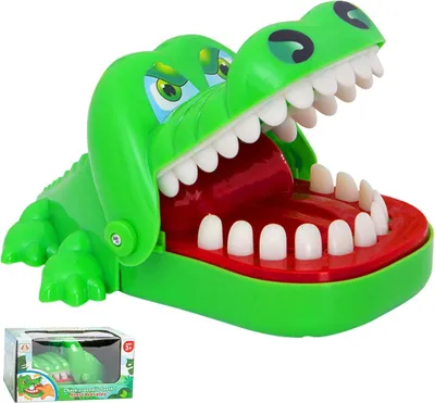 Productafbeelding van Krokodil-speelgoed - Spel - Krokodillentanden - Grote tandarts - Spellen - Grappige spellen - Feest - Familie
