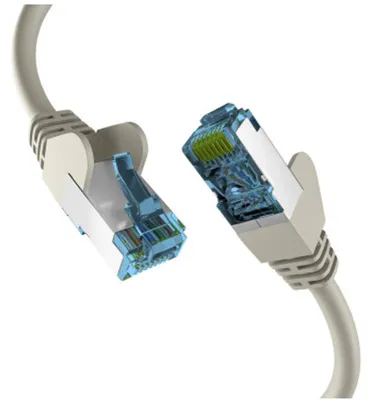 Image de EFB RJ45 PATCHKABEL mit CAT7 ROHKABEL GRAU 20m