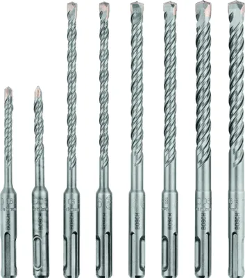Immagine prodotto di Bosch Professional 260925C090 Set 8 punte per trapano a percussione Sds Plus per calcestruzzo, Accessori per punte per trapano a percussione
