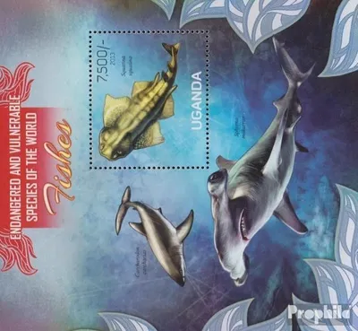 Produktbild von Briefmarken Uganda 2013 Mi Block417 (kompl.Ausg.) postfrisch Fische