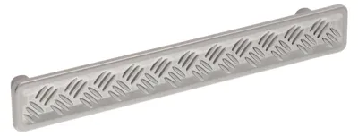 Imagen del producto de Manija para muebles de zamak. Distancia entre agujeros: 160 mm. Acabado en níquel envejecido