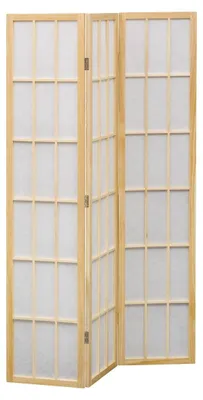 Produktbild von Paravent sandai 112,5 x 170 cm, weiß und holz - Atmosphera créateur d'intérieur