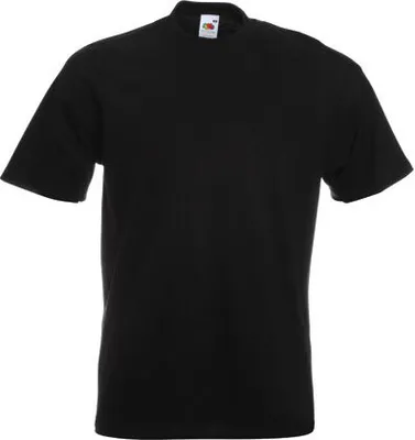 Produktbild von Fruit of the Loom - Super Premium T - Black - 3XL