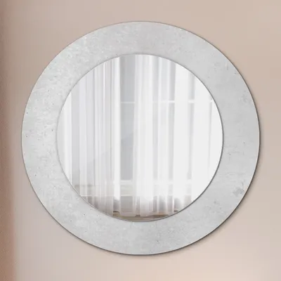 Produktbild von Spiegel - Mirror zum Wandspiegel Schlafzimmer – Schminkspiegel- Beton Textur- Ø60cm