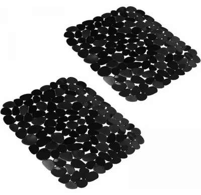 Produktbild von 2er-Set Spülenmatten aus PVC zuschneidbar und faltbar als Geschirr- und Gemüseablage 40 x 30 cm