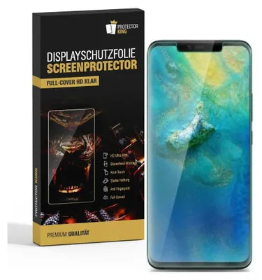 A product box for a screen protector and a smartphone with a screen protector applied.