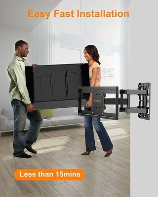 Produktbild von Famanu TV-Wandhalterung Vollbeweglich - Verstellbar für 26-65 Zoll TVs - Max. 45kg - VESA 400x400mm