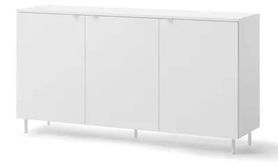 Produktbild von Kommode MILA MA-03 mit 3 Türen Sideboard 150 cm Anrichte Modern (Weiß)