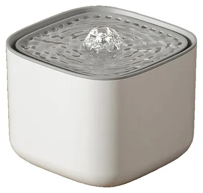 Obrázok produktu pre Fontánka na vodu pre mačky, automatická filtrácia, veľká kapacita, biela farba, 3 l