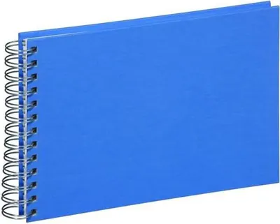 Produktbild von Pagna Spiralalbum 24x17cm Passep. Stoffeinband 40S blau