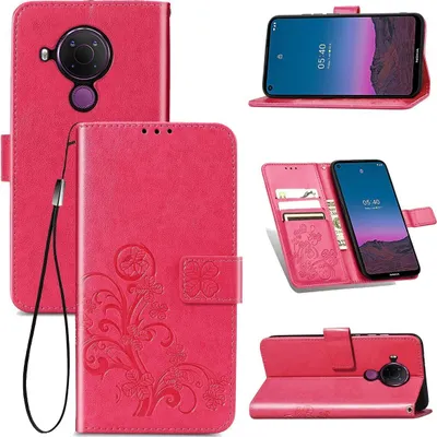 Produktbild von König Design Hülle kompatibel mit Nokia 45021 Kunstleder Handyhülle - Handy Case Rosa