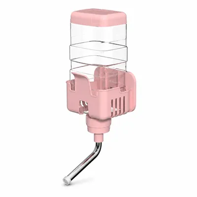 Produktbild von Kleintier Trinkflasche 750ml Automatische Nagertränke mit Kugelventil & Käfighalterung für Kaninchen Meerschweinchen Hamster