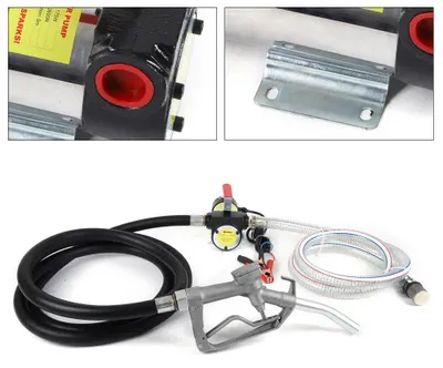 Produktbild von Selbstansaugende Dieselpumpe, 12V und 230V, mit Tankpistole und einer Fördermenge von 50 Litern pro Minute