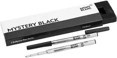 Produktbild von Montblanc 116190, Schwarz, Medium, Schwarz, Silber, Kugelschreiber, Montblanc, 2 Stück(e)