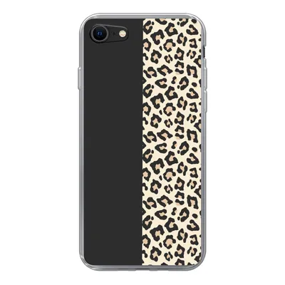 Produktbild von MuchoWow® Handyhülle Schutzhülle Hülle für iPhone SE 2022 Tiere - Muster - Panther Silikon Softcase Handy Hülle - Schutzhülle