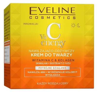 Zdjęcie produktu dla Eveline Cosmetics Vit C Energy – nawilżający, łagodzący krem do twarzy