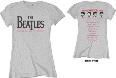 Immagine prodotto di The Beatles - Maglietta da donna taglia XX di Candlestick Park - grigio
