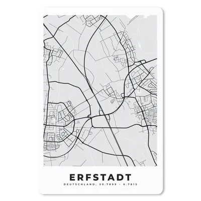 Produktbild von MuchoWow® Mauspad Mousepad Deutschland - Stadtplan - Erfstadt - Karte 40x60 cm - Mousepads - Maus Mat - Pad - Mausunterlage - Schreibtisch Accesoire