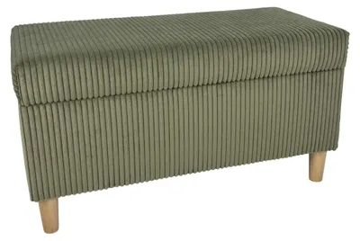 Obrázek produktu pro Úložný taburet potažený corduroyovou látkou, rozměry 78x38x42 cm, barva: olivová
