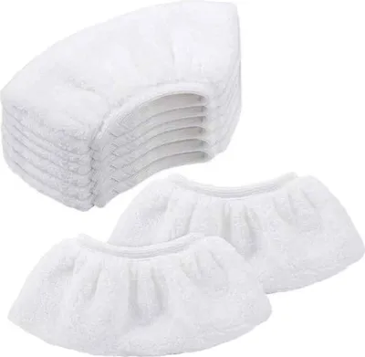 Produktbild von Set mit 8 Mikrofasertüchern für Kärcher, Handdüsentücher, Zubehör für Dampfreiniger SC 1, 2, 3, 4, 5