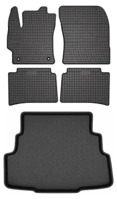 Immagine prodotto di Tappetini gomma SolidPRO + bagagliaio per Toyota Corolla Cross 2022- 5 pezzi
