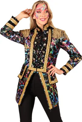 Produktbild von Karnevalsgarde Damenjacke neon-bunt Größe: XS